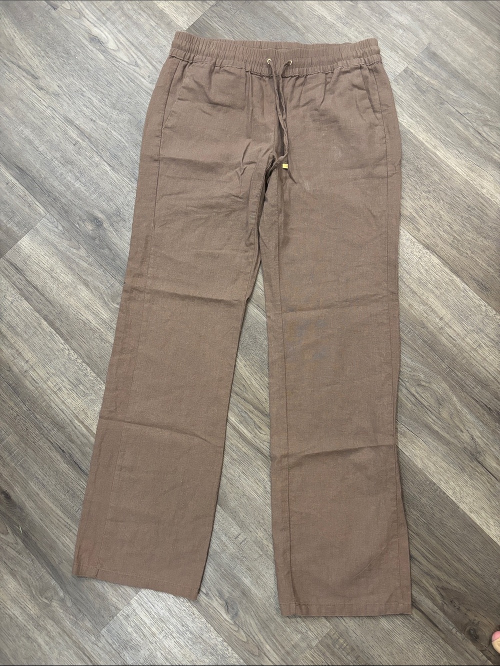 Love Tree Brown Drawstring Chinos